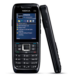 NOKIA - E SERIES Nokia E51 Unlocked Cellular Phone -- Black Steel
