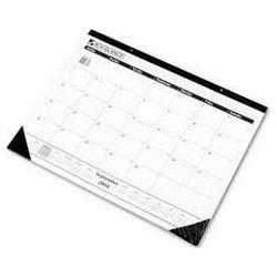 At-A-Glance Nonrefillable 1-Color Monthly Desk Pad, 22x17, Academic Year, Sept.-Dec., Black (AAGSK241600)