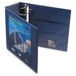 Avery-Dennison Nonstick Heavy-Duty EZD® Reference View Binder, 4 Large Capacity, Navy Blue (AVE79804)
