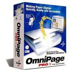 SCANSOFT Nuance OmniPage Pro X for Mac - Upgrade - Version Upgrade - Standard - 1 User - Mac