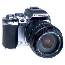 Olympus EVOLT E-500 Digital SLR Camera with 18-180mm f/3.5-6.3 ED Zuiko Digital Zoom Lens - Silver - 8 Megapixel - 2.5 Active Matrix TFT Color LCD