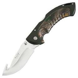 Buck Omni Hunter, 12 Pt, Camohandle, Guthook Blade, Nylon Sheath