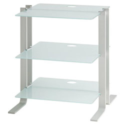 OmniMount Eclipse EA3G A/V Stand - Aluminum, Glass - Gray