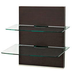 OmniMount MWFS Moda Collection 2 Shelf Wall Mounted Furniture System - Espresso