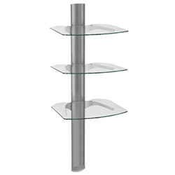 OmniMount Tria Series 3-Shelf Wall System - Platinum