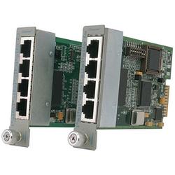 OMNITRON SYSTEMS Omnitron iConverter 4Tx 10/100 Managed Ethernet Switch module - 4 x 10/100Base-TX - Expansion Module