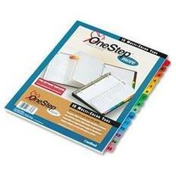 Cardinal Brands Inc. OneStep® More Index System with Table of Contents, Multicolor Tabs 1-15, 1 Set (CRD67318)
