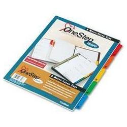 Cardinal Brands Inc. OneStep® More Index System with Table of Contents, Multicolor Tabs 1-5, 1 Set (CRD67518)