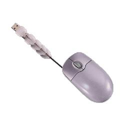 Compucessory Optical Mouse, Retractable USB Cable, 2x3-7/8x1-1/2, SR/GY (CCS39000)