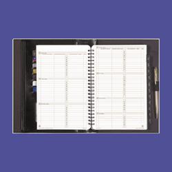 Daytimer/Acco Brands Inc. Organizer F/Planning/Scheduling/Note-Taking,5-1/2 x8-1/2 ,Black (DTM32345)