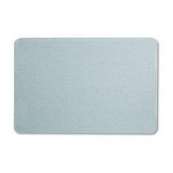 Quartet Manufacturing. Co. Oval Office Frameless Fabric Bulletin Board, 36w x 24h, Light Blue (QRT7683BE)