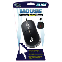 Sakar iConcepts Wheel Scroll Optical Mouse (Black)