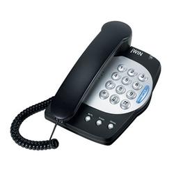 jWIN Electronics jWIN JT-P330 Basic Telephone - 1 x Phone Line(s) - 1 x Data, 1 x Phone Line - Black