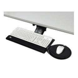 Kelly Computer Supply keyboard tray with mouse platform,21 track,20 x10 x3/4 ,black (KCS39575)