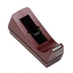 3M 1 Core Desk Tape Dispenser for Tape 1/2 & 3/4 wide up to 1500 Long, Burgundy