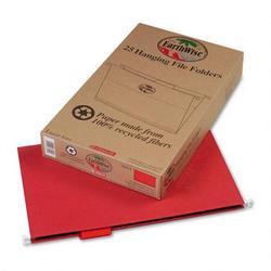 Esselte Pendaflex Corp. 100% Recycled Hanging File Folders, 1/5 Cut, Legal Size, Red, 25/Box