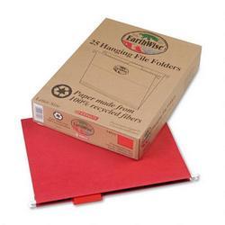 Esselte Pendaflex Corp. 100% Recycled Hanging File Folders, 1/5 Cut, Letter Size, Red, 25/Box