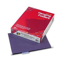 Smead Manufacturing Co. 100% Recycled Hanging File Folders, Letter Size, 1/5 Cut Tab, Purple, 25/Box