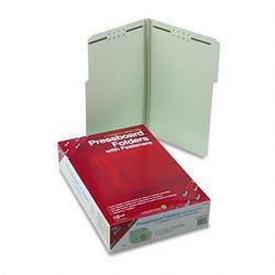 Smead Manufacturing Co. 2 Fastener Gray Green Pressboard Folders, Legal, 1/3 Cut, 3 Exp., 25/Box