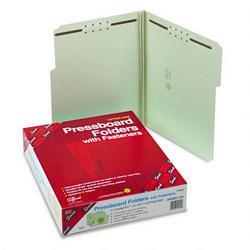 Smead Manufacturing Co. 2 Fastener Gray Green Pressboard Folders, Letter, 1/3 Cut, 3 Exp., 25/Box