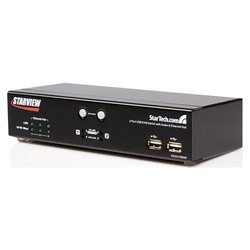 STARTECH.COM 2 Port USB KVM Switch with Audio & Ethernet Hub