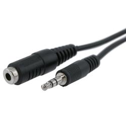 Eforcity 3.5mm M/F Audio Extension Cable, 10 feet / 3M Black by Eforcity