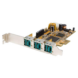 STARTECH.COM 3 Port PCI Express 12V Powered USB Card