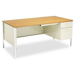 HON 34000 Series Metal L Workstation Right Pedestal Desk (HON34973RML)