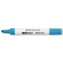 Faber Castell/Sanford Ink Company 4009® Highlighter, Chisel Tip, Blue Ink, Dozen