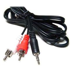 Cables4PC 6FT 3.5MM AUDIO 2RCA Y ADAPTER CABLE FOR IPOD/MP3