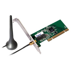 ZONET 802.11g Wireless PCI Adapter w/Extended Antenna