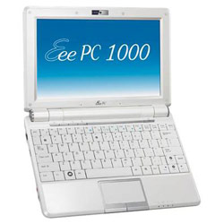 ASUS - EEEPC ASUS Eee PC 1000 10 Netbook Intel Atom CPU, 1GB, 40GB Solid State Drive SSD, Webcam, Linus OS (Pearl White)