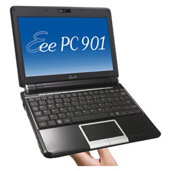 ASUS - EEEPC ASUS Eee PC 901 Intel Atom CPU, 1GB, 12GB Solid State Drive SSD, 8.9 Widescreen, Webcam, Windows XP (Fine Ebony)