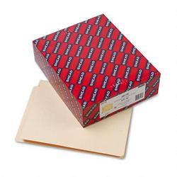 Smead Manufacturing Co. Antimicrobial End Tab 2 Fastener Folders, 3/4 Exp., 11 pt. Manila, Ltr., 50/Box