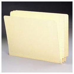 Smead Manufacturing Co. Antimicrobial End Tab File Folders, Letter Size, 14 pt. Stock, Manila, 50/Box