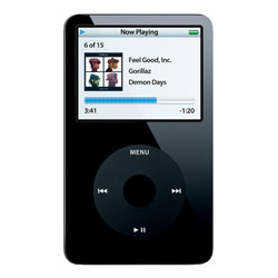 APPLE IPODS AND ACCESSORIES Apple iPod 30GB Digital Multimedia Device - Audio Player, Video Player, Photo Viewer, Voice Recorder - 2.5 Color LCD - Black - Refurbished