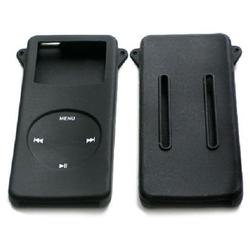 Cables4PC BLACK SILICONE SKIN CASE COVER FOR IPOD NANO 1/2/4/8G for 1st and 2nd Gen