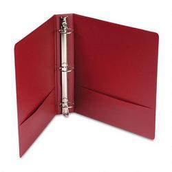 Wilson Jones/Acco Brands Inc. Basic Vinyl Round Ring Binder, 1 1/2 Capacity, Burgundy