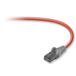 BELKIN COMPONENTS Belkin FastCAT 6 Cable - 1 x RJ-45 - 1 x RJ-45 - 50ft - Red