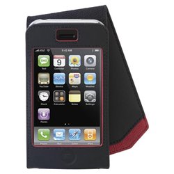 BELKIN COMPONENTS Belkin Flip Case for iPhone 3G - Leather - Black