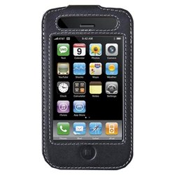 BELKIN COMPONENTS Belkin Sleeve with Belt Clip for iPhone - Leather - Black