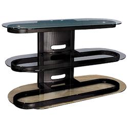 Bello Bell''O FP-4224B Flat Panel Furniture A/V Stand - Metal, Glass - Black