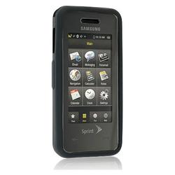 IGM Black Silicone Skin Case Cover+LCD Screen Guard Protector for Sprint Samsung Instinct SPH-M800