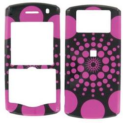 Wireless Emporium, Inc. Blackberry Pearl 8110/8120/8130 Hot Pink Circles Snap-On Protector Case Faceplate