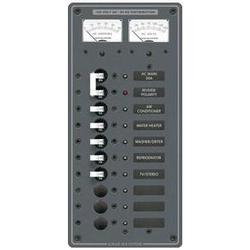 Blue Sea System Blue Sea 8074 AC Main +8 Positions Toggle Circuit Breaker Panel (White Switches)