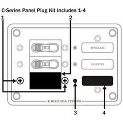 Blue Sea System Blue Sea 8089 C-Series Plug Panel Kit