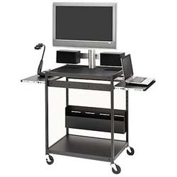 BRETFORD MANUFACTURING Bretford TC35FCFF-BK Multipurpose Cart - Aluminum, Steel - Black