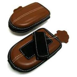 Wireless Emporium, Inc. Brown Premium Cowhide Pouch for Kyocera Mako S4000