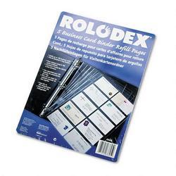 Rolodex Corporation Business Card Binder Refill Pages, 8 1/2 x 11, 20 Cards/Page, 5 Pages/Pack