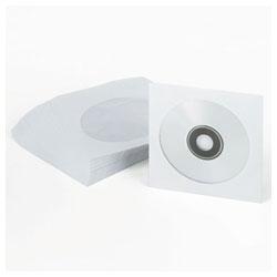 INNOVERA CD/DVD Envelopes, Clear Poly Window, 50 Envelopes per Pack